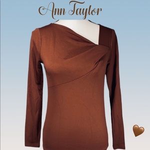*NWT* Ann Taylor asymmetrical neck top